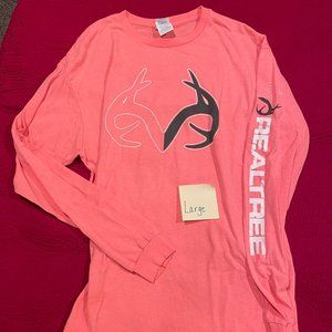 Realtree Coral pink Long sleeve t-shirt